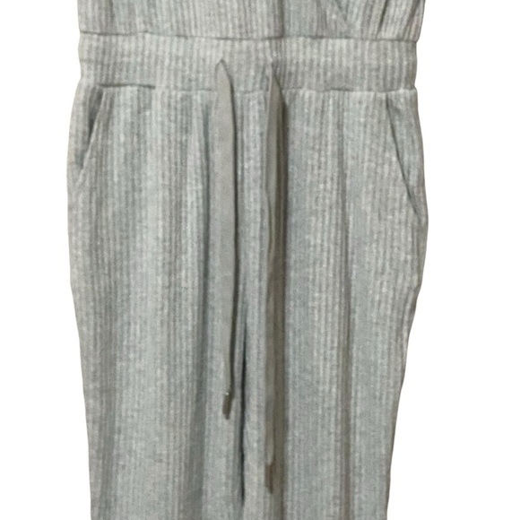 Spiritual Gangster Emma Ribbed Drawstring Waist Jumpsuit Women Small 6 Grey NWOT - Picture 9 of 13